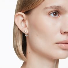 Swarovski Crystal Imber Mixed Cut Asymmetrical Gold-Tone Earring Jackets