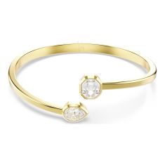 Swarovski Crystal Imber Mixed Shaped Zirconia Gold-Tone Plated Bangle Bracelet 1