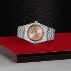 TUDOR Royal Salmon Dial Stainless Steel Watch 34mm - M28400-0009