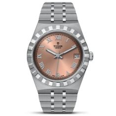 TUDOR Royal Salmon Dial Stainless Steel Watch 34mm - M28400-0009