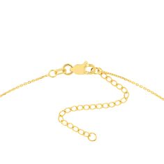 10k Yellow Gold Wave Bar Necklace