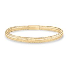 image of 14k Yellow Gold 5.7mm Stretch Bangle Bracelet with sku:20535670