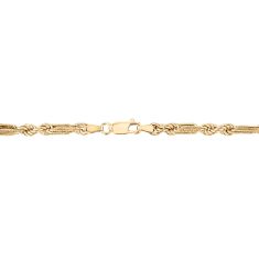 10k Yellow Gold 4.2mm Rope Chain Necklace