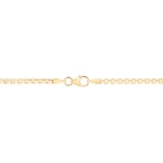 10k Yellow Gold 2.45mm Box and Paperclip Link Chain Necklace