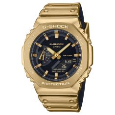 Casio G-Shock G-Steel 2100 Fine Metallic Series Gold-Tone Watch 49.3mm - GM2100YMG-9A