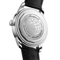 Longines Conquest Heritage Year of the Snake Limited Edition Red Dial Black Leather Strap Watch 40mm - L16514092