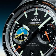 OMEGA Speedmaster Pilot Chronograph Black Dial Stainless Steel Watch Set 40.85mm - O33210415101002