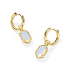Kendra Scott Hallie Huggie Earrings in Opalite Illusion 1
