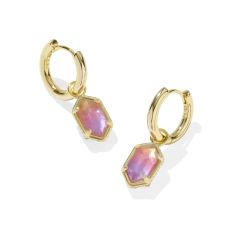 Kendra Scott Hallie Huggie Earrings in Sunrise Watercolor Illusion 1
