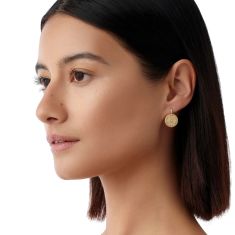 Temple St. Clair 18k Yellow Gold Diamond Orbit Sun Earrings