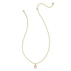 Kendra Scott Hallie Short Pendant Necklace in Sunrise Watercolor Illusion