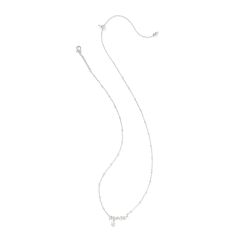 Kendra Scott Mom Crystal Short Pendant Necklace, Rhodium-Plated