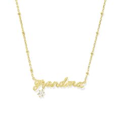 Kendra Scott Grandma Crystal Short Pendant Necklace, Gold-Plated