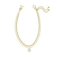 Kendra Scott Mallory Rose Multi Strand Necklace, Ivory Mother-of-Pearl