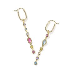 Kendra Scott Mini Elisa and Abbie Huggie Earrings in Multi Mix, Gold-Plated
