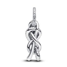 Pandora Pavé Infinity Knot Dangle Charm