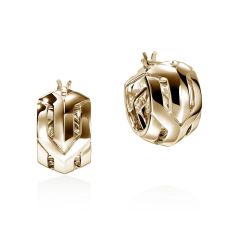 John Hardy Icon 50 Yellow Gold Hoop Earrings 1
