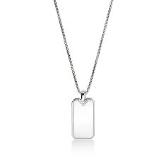 John Hardy Icon 50 Sterling Silver Tag Pendant Necklace