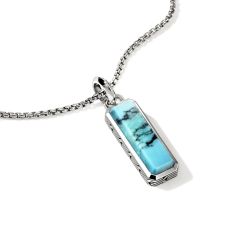 John Hardy Turquoise Talisman Sterling Silver Necklace
