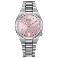 Citizen Tsuyosa Automatic Pink Dial Stainless Steel Bracelet Watch 37mm - NJ0200-50Z