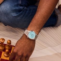 Citizen Tsuyosa Automatic Blue Dial Stainless Steel Bracelet Watch 37mm - NJ0200-50L