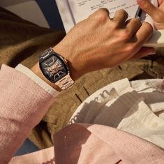 Bulova Maquina Automatic Blue Dial Stainless Steel Bracelet Watch 40mm - 98A319