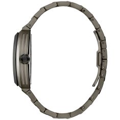 Bulova Maquina Automatic Green Dial Gray Stainless Steel Bracelet Watch 40mm - 98A321