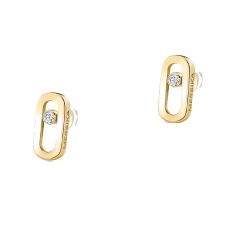image of Messika Move Uno Diamond Accent 18k Yellow Gold Stud Earrings with sku:20547436