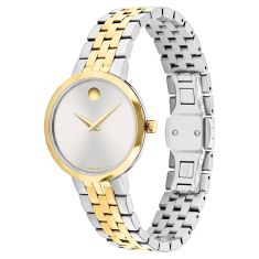 Movado Museum Classic Silver Dial Two-Tone Bracelet Watch 29mm - 0608007