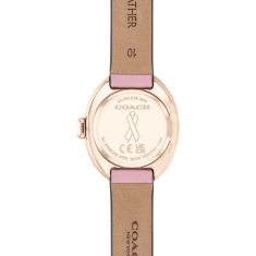 COACH Sammy Pink Ribbon Breast Cancer Awareness Leather Strap Watch 22.5mm - 14504565