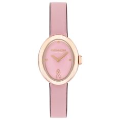 COACH Sammy Pink Ribbon Breast Cancer Awareness Leather Strap Watch 22.5mm - 14504565