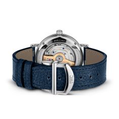 IWC Portofino Automatic Diamond Silver-Tone Dial Blue Leather Strap Watch 37mm - IW658601