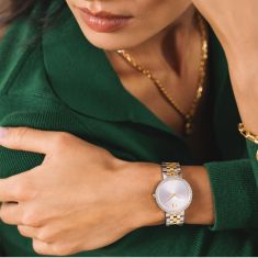 Movado Museum Classic Diamond Accent Silver-Tone Dial Two-Tone Stainless Steel Bracelet Watch 30mm - 0608067