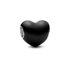 Pandora Metallic Black Heart Charm