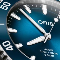 Oris Aquis Date Caliber 400 Blue Dial Stainless Steel Watch 43.5mm - 400 7790 4135 8 23 02PEB