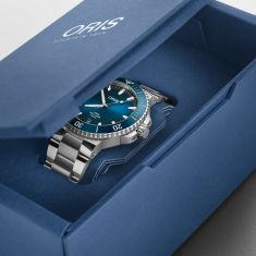Oris Aquis Date Caliber 400 Blue Dial Stainless Steel Watch 43.5mm - 400 7790 4135 8 23 02PEB