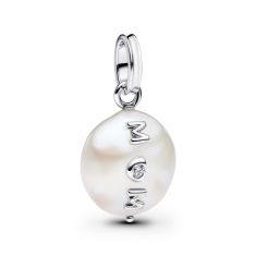 Pandora Treated Freshwater Cultured Baroque Pearl Mum Dangle Charm