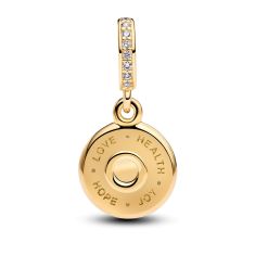 Pandora Happy Birthday Cake Gold-Plated Dangle Charm
