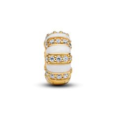 Pandora Stones & Enamel Gold-Plated Clip Charm