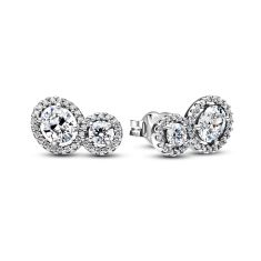 Pandora Embracing Halo Stud Earrings 1