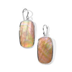 IPPOLITA Rock Candy Rectangle Drop Earrings in Brown Shell