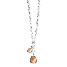 IPPOLITA Polished Rock Candy Keystone Pendants on Scultura Chain Necklace in Brown Shell 1
