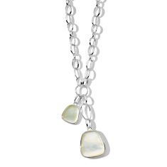 IPPOLITA Polished Rock Candy Keystone Pendants on Scultura Chain Necklace in Mother of Pearl 1