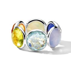 IPPOLITA Lollipop Large All-Stone Sterling Silver Eternity Ring in Wildflower