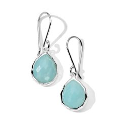 image of IPPOLITA Rock Candy Blue Quartz Mini Teardrop Sterling Silver Earrings with sku:20556544