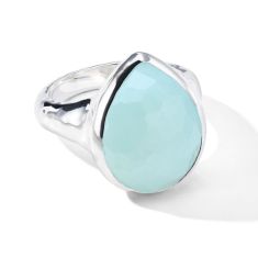 IPPOLITA Rock Candy Medium Teardrop Ring In Blue Quartz