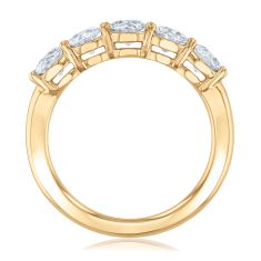 1 5/8ctw Lab Grown Diamond 14k Yellow Gold Wedding Band