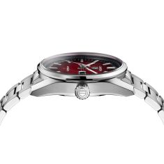 TAG Heuer CARRERA Day-Date Signature Smokey Red Dial Stainless Steel Watch 41mm - WDA2113.BA0043