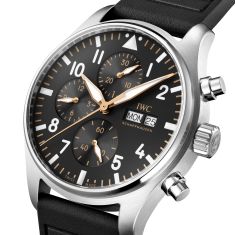 IWC Pilot’s Watch Chronograph APXGP Black Dial Black Rubber Strap Watch 43mm - IW378009