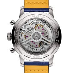 Breitling Top Time B01 Gino Bartali Limited Edition Blue Leather Strap Watch 41mm - AB01767A1C1X1